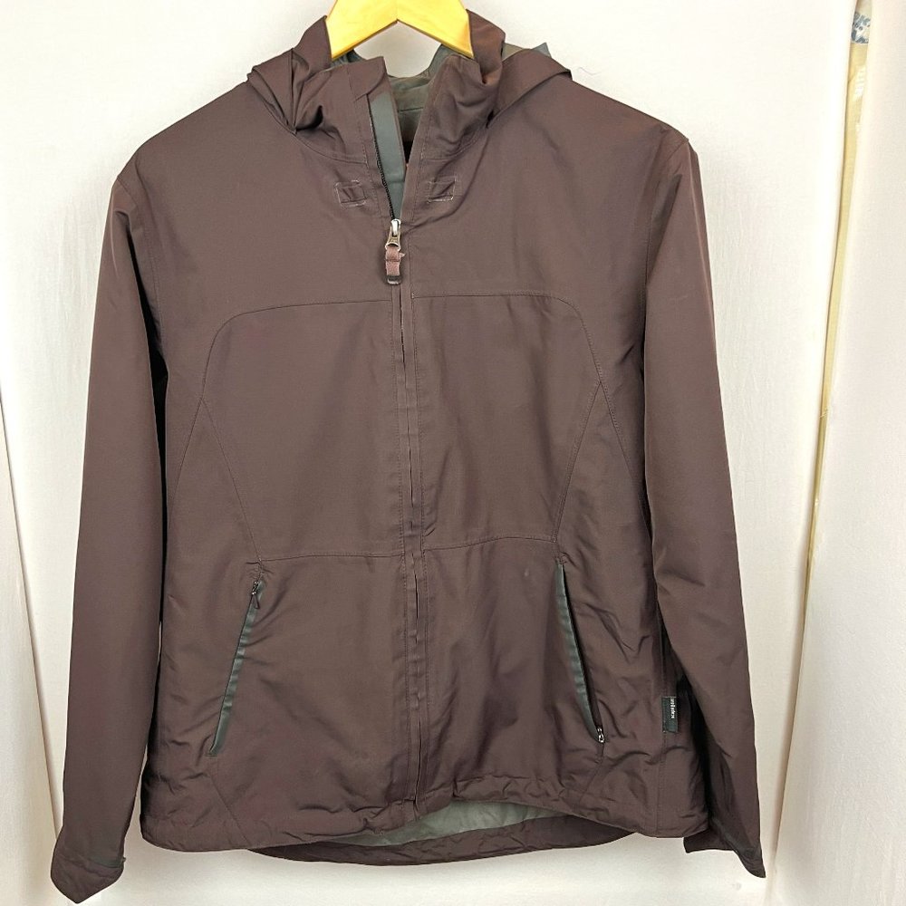 Prana Brown Hooded Ski & Snow Jacket